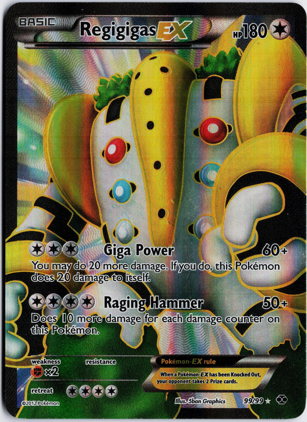 Carta Pokémon Regigigas-EX · Next Destinies #99/99 (LP) — pieza única en Moon's Collectibles México