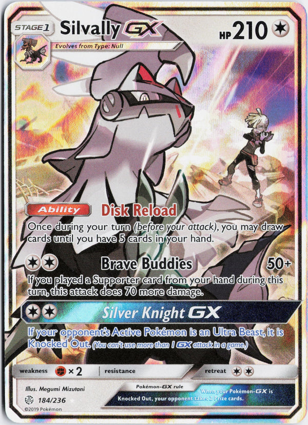 Carta Pokémon Silvally-GX · Cosmic Eclipse #184/236 (NM) — pieza única en Moon's Collectibles México