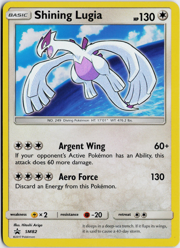 Carta Pokémon Shining Lugia · SM Black Star Promos #SM82 (NM) — pieza única en Moon's Collectibles México