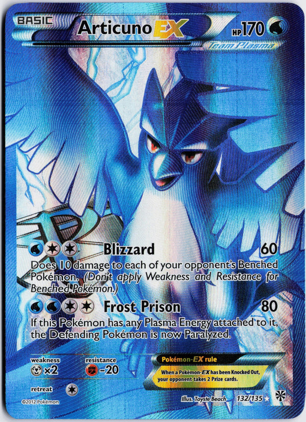 Carta Pokémon Articuno-EX · Plasma Storm #132/135 (NM) — pieza única en Moon's Collectibles México