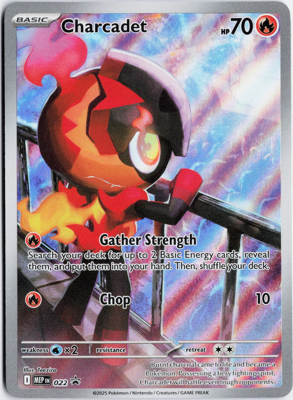 Carta Pokémon Charcadet · Mega Evolution Black Star Promos #022 (NM) — pieza única en Moon's Collectibles México