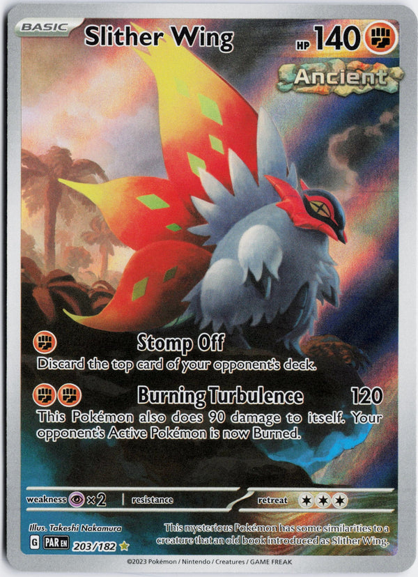 Carta Pokémon Slither Wing · Paradox Rift #203/182 (NM) — pieza única en Moon's Collectibles México