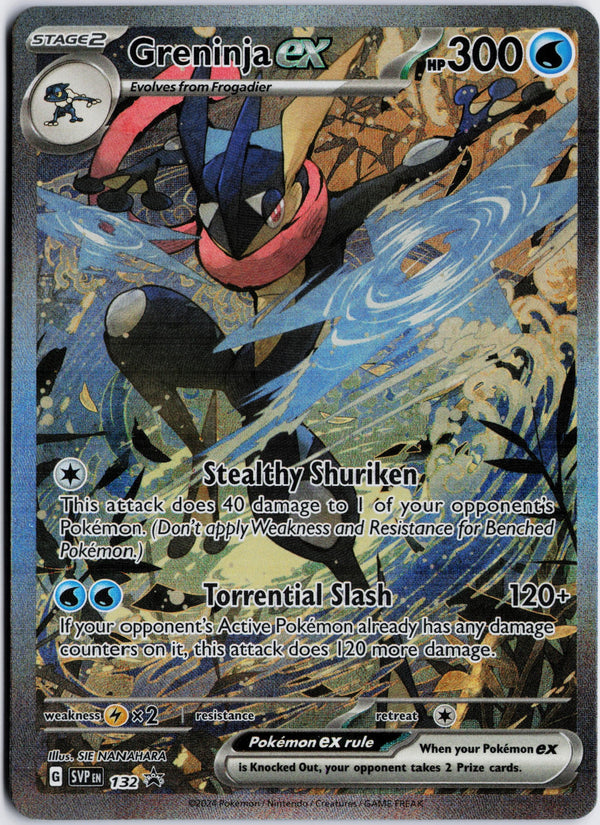 Carta Pokémon Greninja ex · Scarlet & Violet Black Star Promos #132 (NM) — pieza única en Moon's Collectibles México