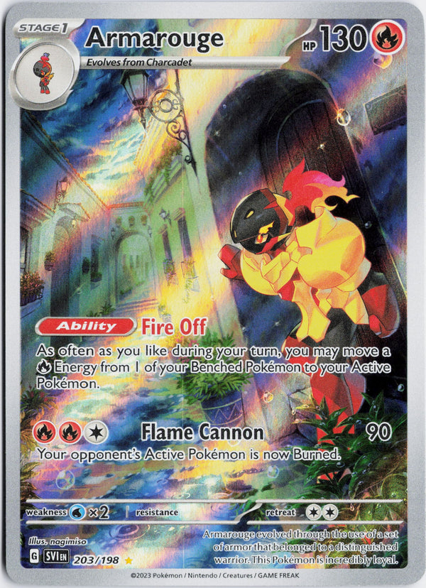 Carta Pokémon Armarouge · Scarlet & Violet #203/198 (NM) — pieza única en Moon's Collectibles México