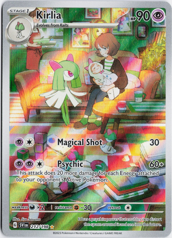 Carta Pokémon Kirlia · Scarlet & Violet #212/198 (NM) — pieza única en Moon's Collectibles México