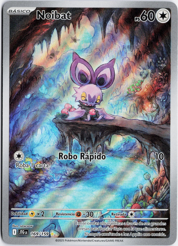 Carta Pokémon Noibat · Journey Together #169/159 (NM) — pieza única en Moon's Collectibles México
