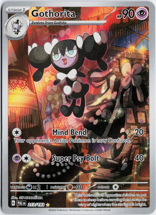 Carta Pokémon Gothorita · Paldea Evolved #213/193 (NM) — pieza única en Moon's Collectibles México