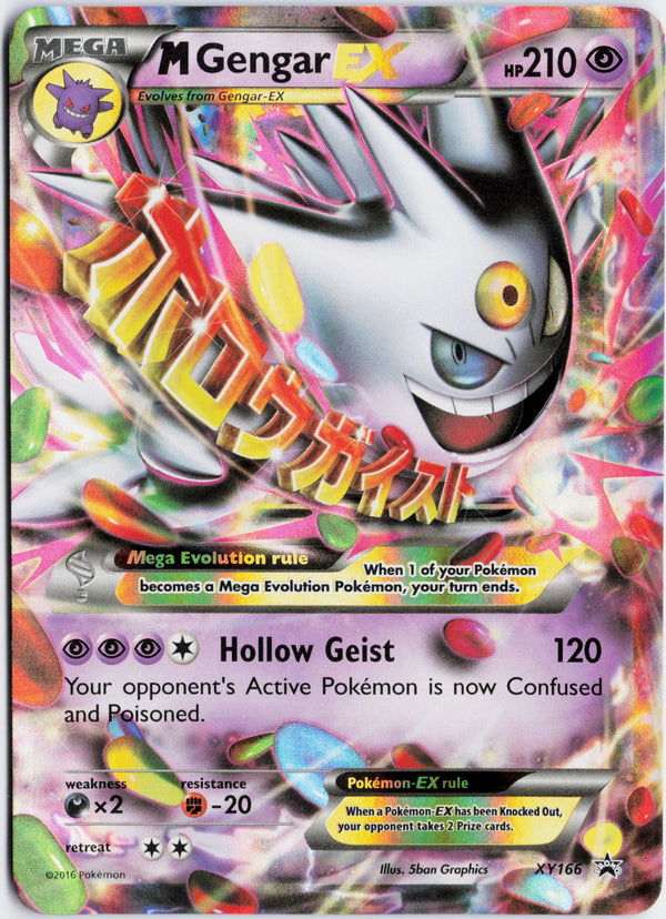 Carta Pokémon M Gengar-EX · XY Black Star Promos #XY166 (LP) — pieza única en Moon's Collectibles México