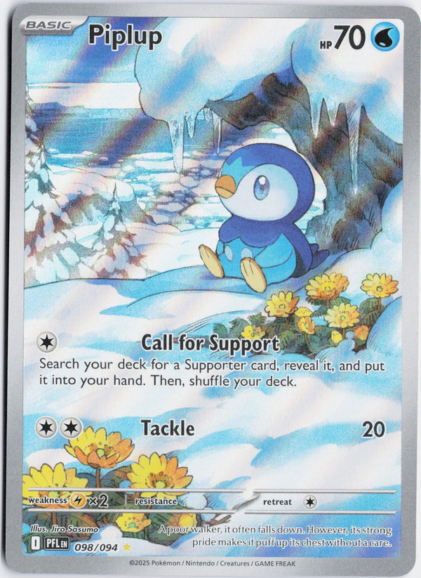 Carta Pokémon Piplup · Phantasmal Flames #098/094 (NM) — pieza única en Moon's Collectibles México