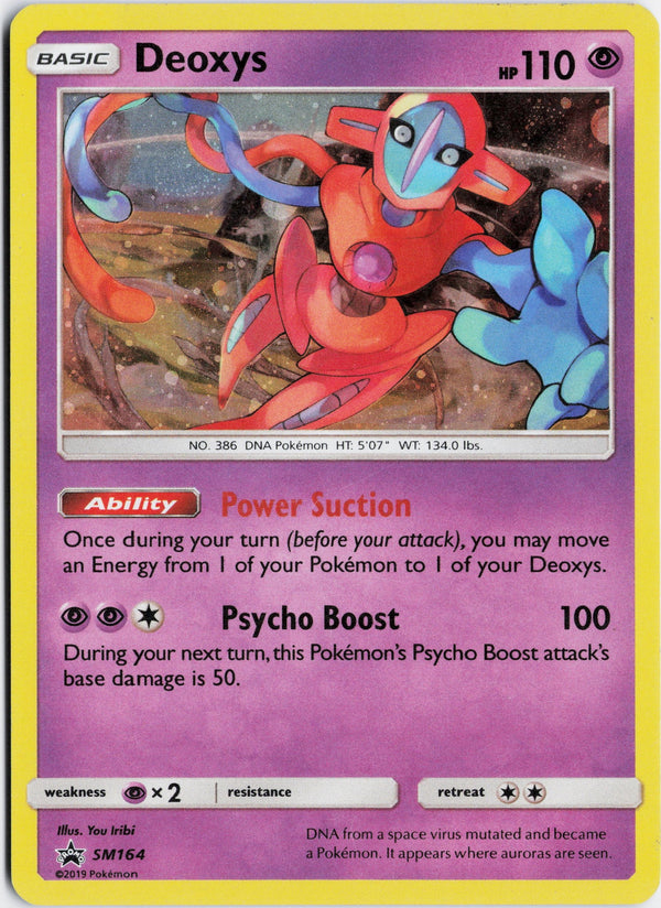 Carta Pokémon Deoxys · SM Black Star Promos #SM164 (LP) — pieza única en Moon's Collectibles México