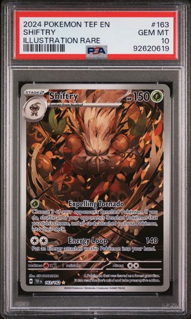 Carta Pokémon Shiftry · Temporal Forces #163/162 (PSA 10) — pieza única en Moon's Collectibles México