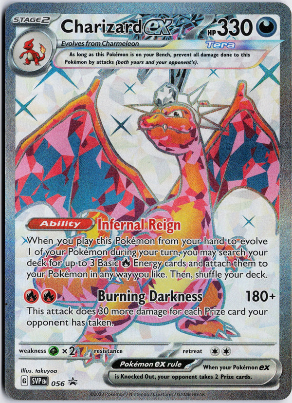 Carta Pokémon Charizard ex · Scarlet & Violet Black Star Promos #056 (NM) — pieza única en Moon's Collectibles México