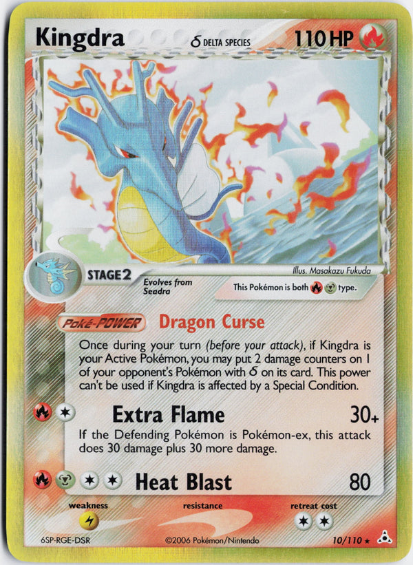 Carta Pokémon Kingdra δ · Holon Phantoms #10/110 (LP) — pieza única en Moon's Collectibles México