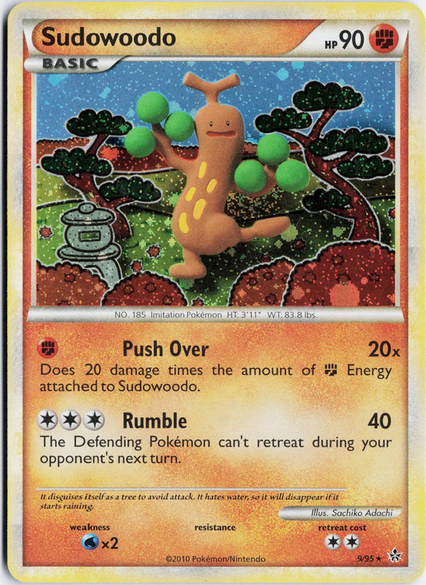 Carta Pokémon Sudowoodo · HS—Unleashed #9/95 (MP) — pieza única en Moon's Collectibles México