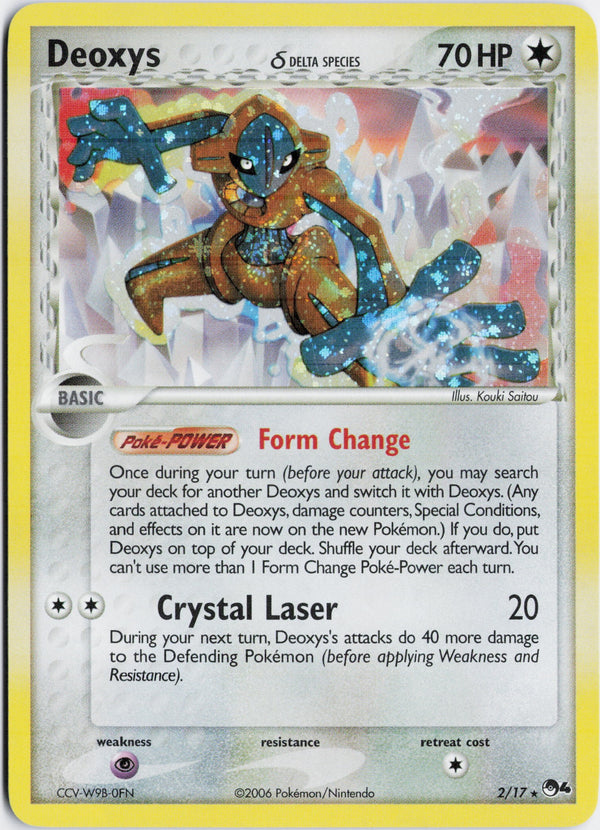 Carta Pokémon Deoxys δ ·  #2/17 (NM) — pieza única en Moon's Collectibles México