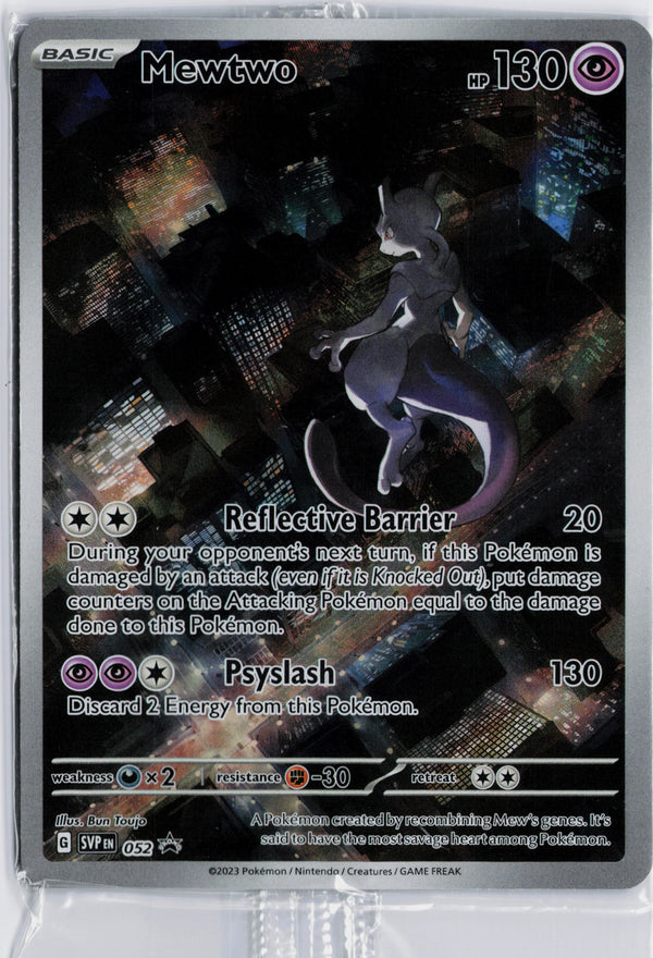 Carta Pokémon Mewtwo · Scarlet & Violet Black Star Promos #052 (LP) — pieza única en Moon's Collectibles México