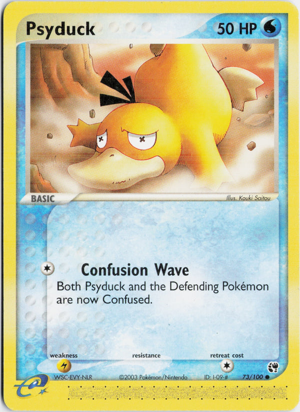 Carta Pokémon Psyduck · Sandstorm #73/100 (LP) — pieza única en Moon's Collectibles México