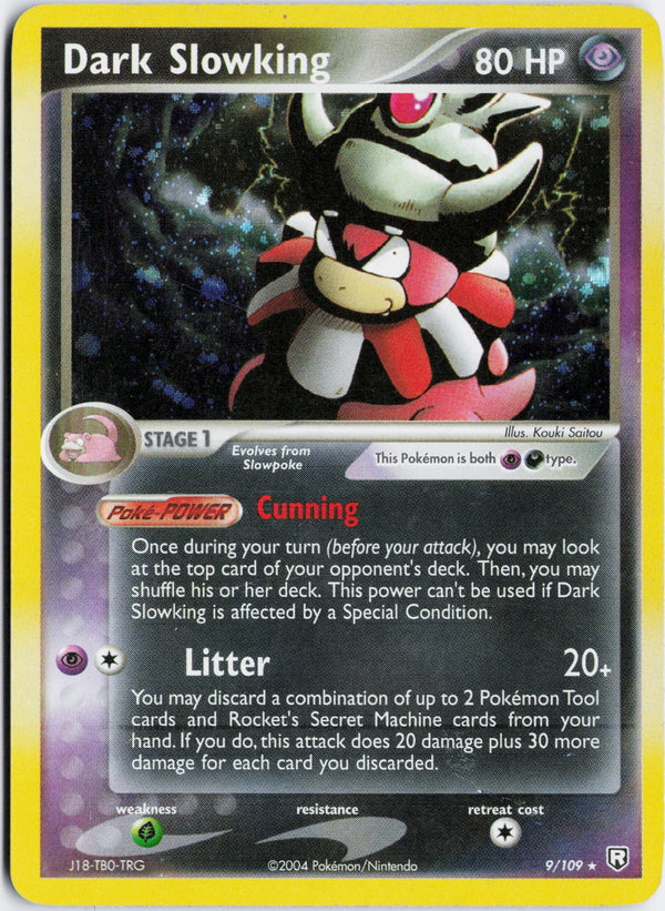 Carta Pokémon Dark Slowking · Team Rocket Returns #9/109 (NM) — pieza única en Moon's Collectibles México