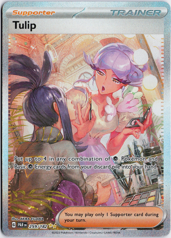 Carta Pokémon Tulip · Paradox Rift #259/182 (NM) — pieza única en Moon's Collectibles México