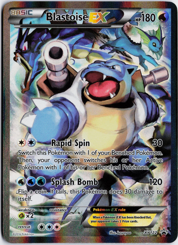 Carta Pokémon Blastoise-EX · XY Black Star Promos #XY122 (MP) — pieza única en Moon's Collectibles México