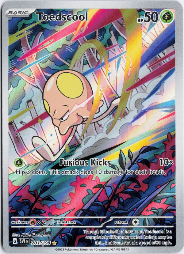 Carta Pokémon Toedscool · Scarlet & Violet #201/198 (NM) — pieza única en Moon's Collectibles México