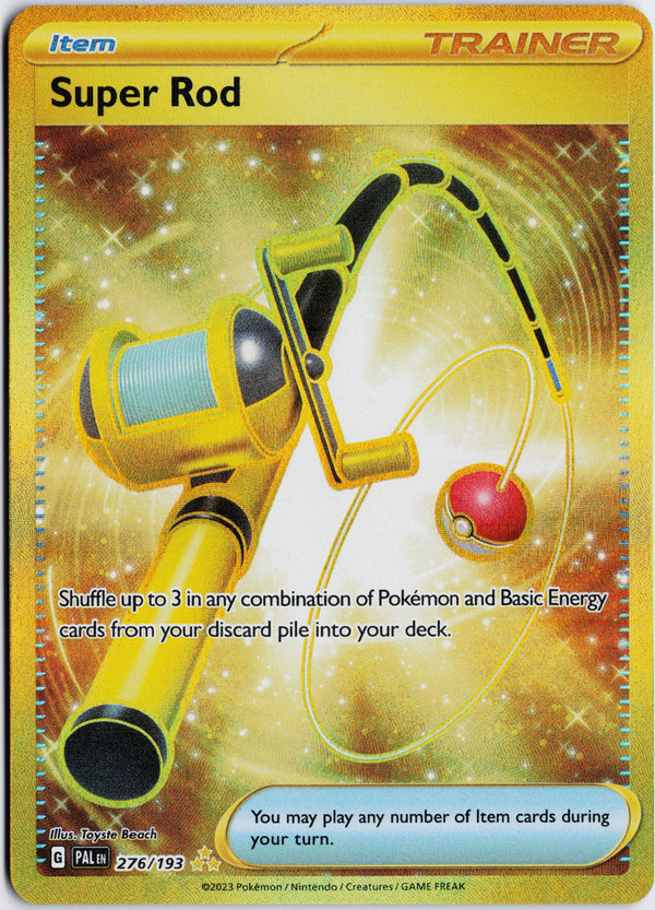 Carta Pokémon Super Rod · Paldea Evolved #276/193 (NM) — pieza única en Moon's Collectibles México