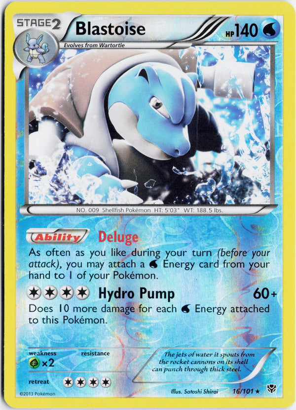 Carta Pokémon Blastoise · Plasma Blast #16/101 (NM) — pieza única en Moon's Collectibles México