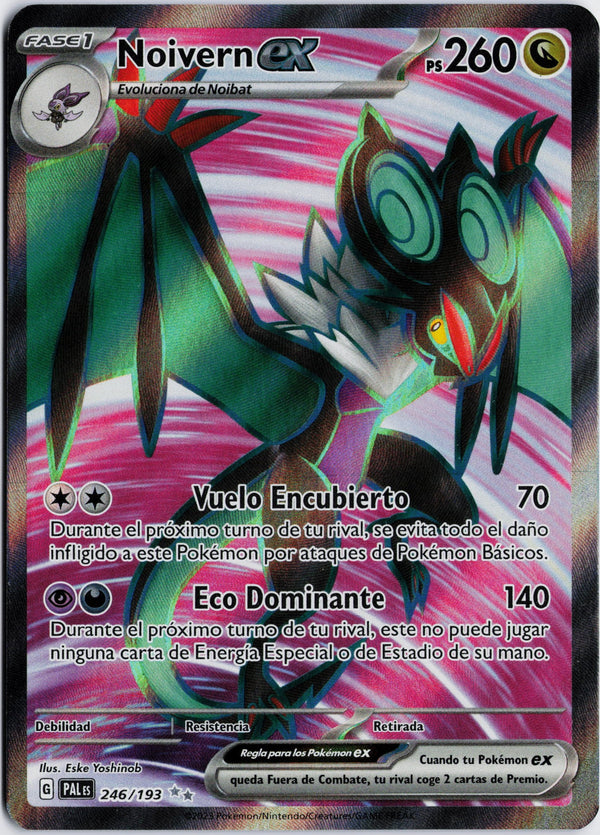Carta Pokémon Noivern ex · Paldea Evolved #246/193 (NM) — pieza única en Moon's Collectibles México