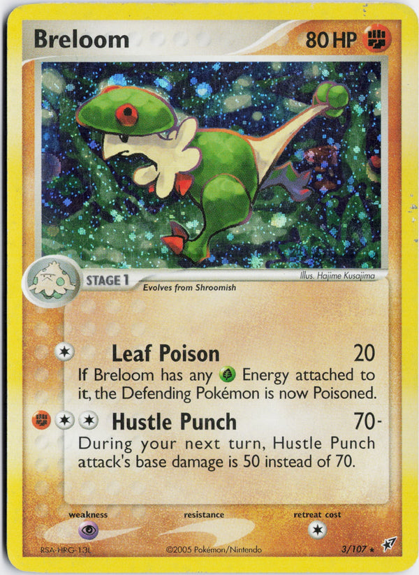 Carta Pokémon Breloom · Deoxys #3/107 (LP) — pieza única en Moon's Collectibles México
