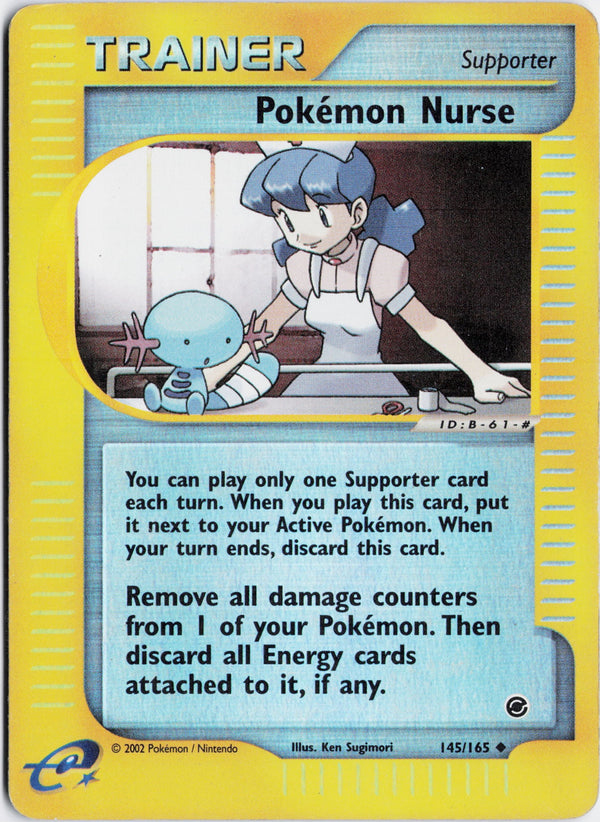 Carta Pokémon Pokémon Nurse · Expedition Base Set #145/165 (HP) — pieza única en Moon's Collectibles México