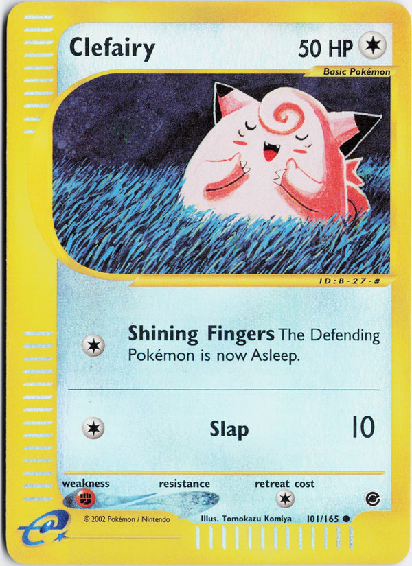 Carta Pokémon Clefairy · Expedition Base Set #101/165 (NM) — pieza única en Moon's Collectibles México