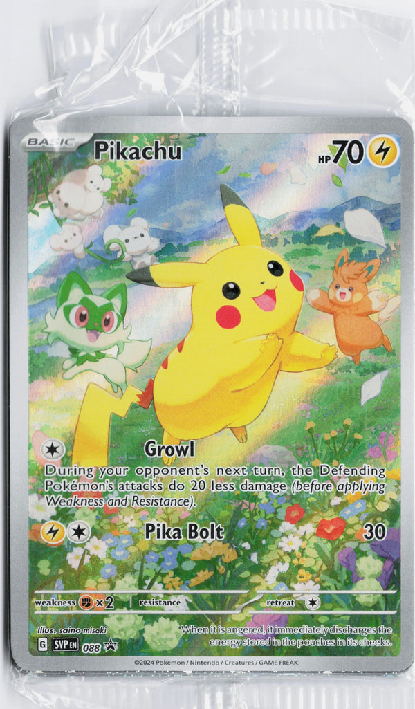 Carta Pokémon Pikachu · Scarlet & Violet Black Star Promos #088 (NM) — pieza única en Moon's Collectibles México