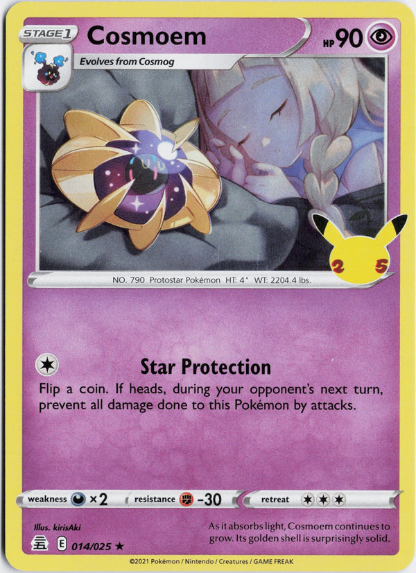 Carta Pokémon Cosmoem · Celebrations #14 (NM) — pieza única en Moon's Collectibles México
