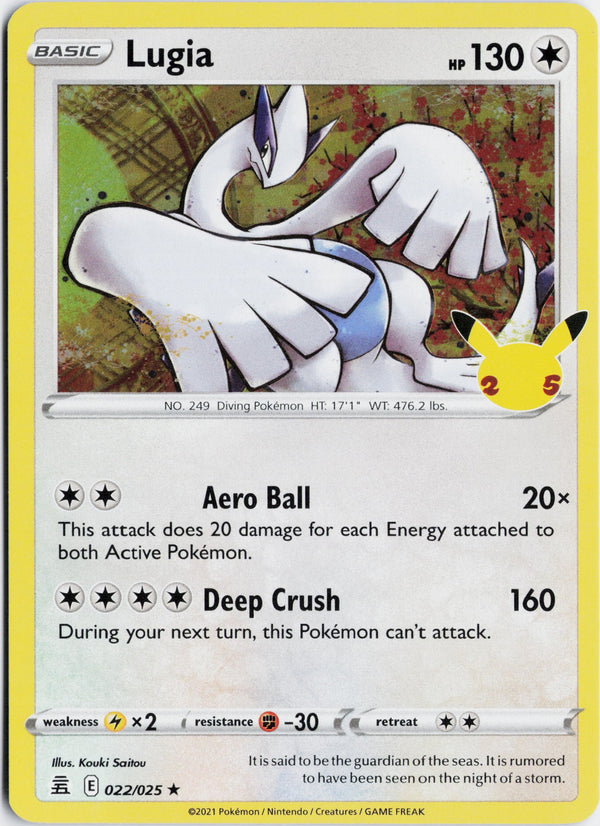 Carta Pokémon Lugia · Celebrations #22 (NM) — pieza única en Moon's Collectibles México