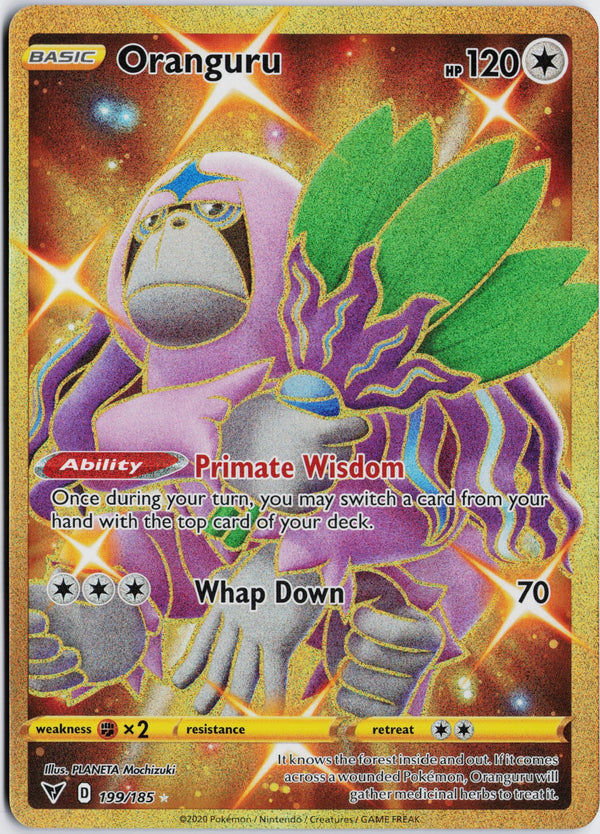 Carta Pokémon Oranguru · Vivid Voltage #199/185 (NM) — pieza única en Moon's Collectibles México