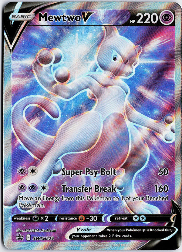 Carta Pokémon Mewtwo V · SWSH Black Star Promos #SWSH229 (NM) — pieza única en Moon's Collectibles México