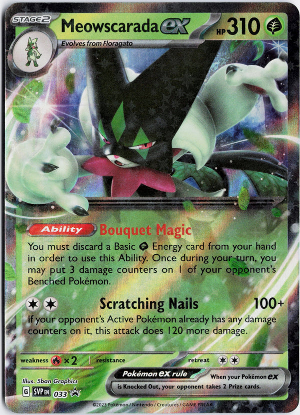 Carta Pokémon Meowscarada ex · Paldea Evolved #015/193 (NM) — pieza única en Moon's Collectibles México