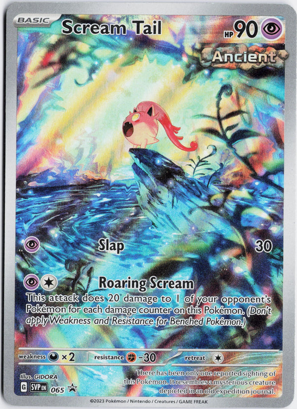 Carta Pokémon Scream Tail · Scarlet & Violet Black Star Promos #065 (NM) — pieza única en Moon's Collectibles México