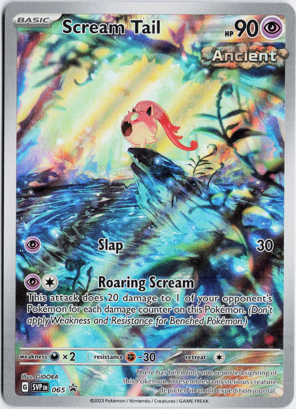 Carta Pokémon Scream Tail · Scarlet & Violet Black Star Promos #065 (NM) — pieza única en Moon's Collectibles México