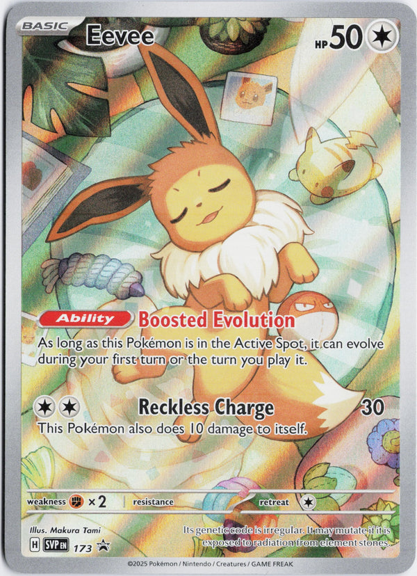 Carta Pokémon Eevee · Scarlet & Violet Black Star Promos #173 (NM) — pieza única en Moon's Collectibles México