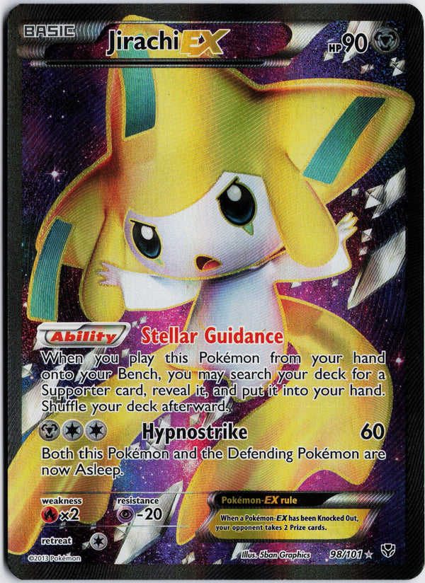 Carta Pokémon Jirachi-EX · Plasma Blast #98/101 (LP) — pieza única en Moon's Collectibles México