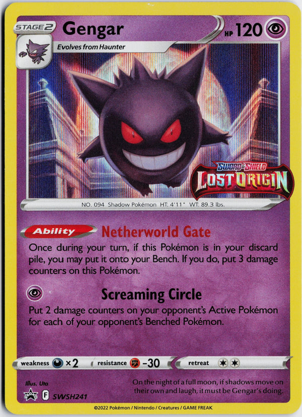 Carta Pokémon Gengar · SWSH Black Star Promos #SWSH241 (NM) — pieza única en Moon's Collectibles México