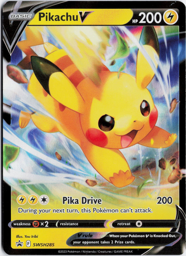 Carta Pokémon Pikachu V · SWSH Black Star Promos #SWSH285 (NM) — pieza única en Moon's Collectibles México