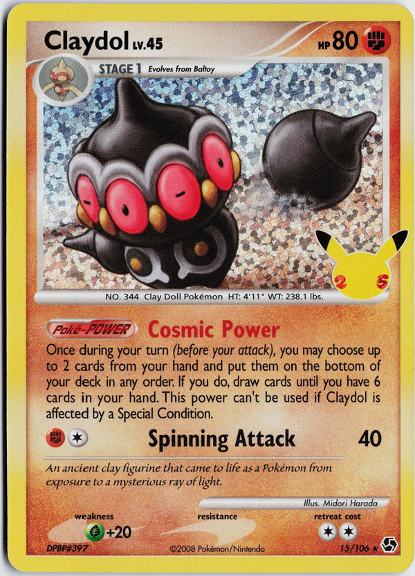 Carta Pokémon Claydol · Celebrations: Classic Collection #15 (NM) — pieza única en Moon's Collectibles México