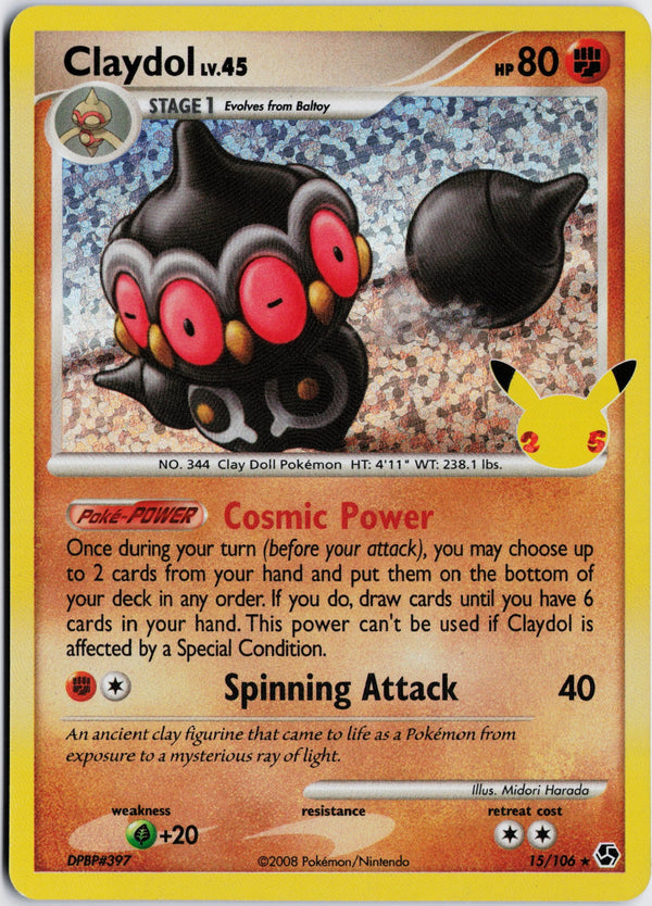Carta Pokémon Claydol · Celebrations: Classic Collection #15 (NM) — pieza única en Moon's Collectibles México