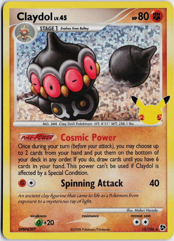 Carta Pokémon Claydol · Celebrations: Classic Collection #15 (NM) — pieza única en Moon's Collectibles México