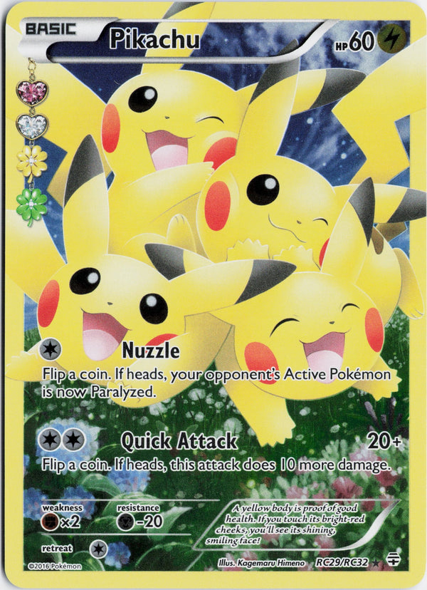 Carta Pokémon Pikachu · Generations #RC29/RC32 (NM) — pieza única en Moon's Collectibles México