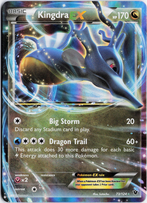 Carta Pokémon Kingdra-EX · Fates Collide #73/124 (LP) — pieza única en Moon's Collectibles México