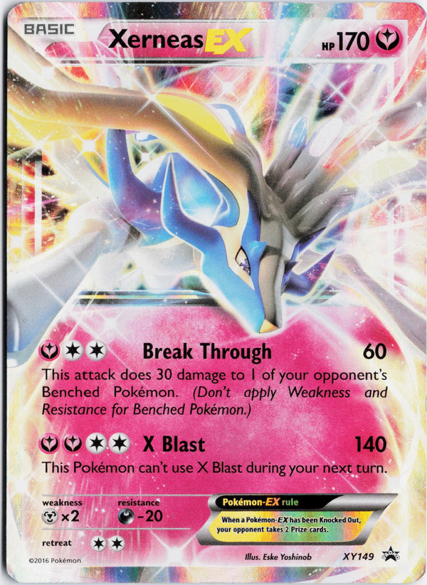 Carta Pokémon Xerneas-EX · XY Black Star Promos #XY149 (MP) — pieza única en Moon's Collectibles México
