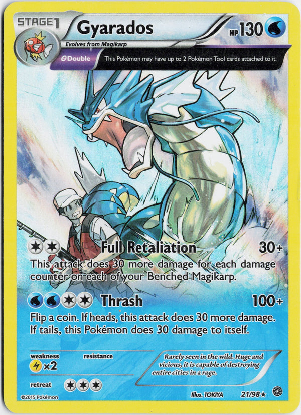 Carta Pokémon Gyarados · Ancient Origins #21/98 (MP) — pieza única en Moon's Collectibles México